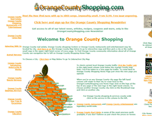 Tablet Screenshot of orangecountyshopping.com